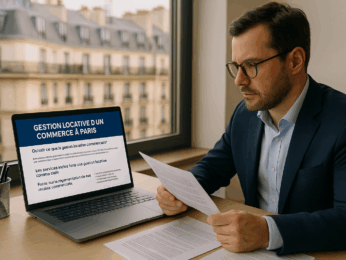 Gestion location commerce Paris