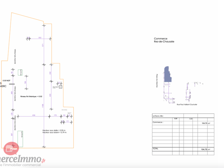 LocationPure Commercial  NEUILLY PLAISANCE 93360 6